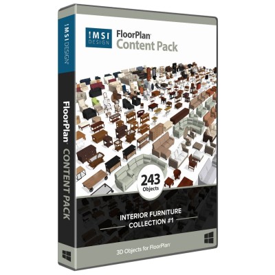 FloorPlan Interior Furniture Pack 1  Stylish Content for Home Design