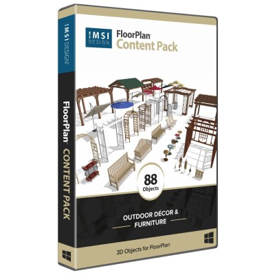 Outdoor Décor & Furniture Pack – Expand Your FloorPlan Library with Stylish Exteriors