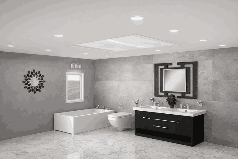 Modern bathroom transformation