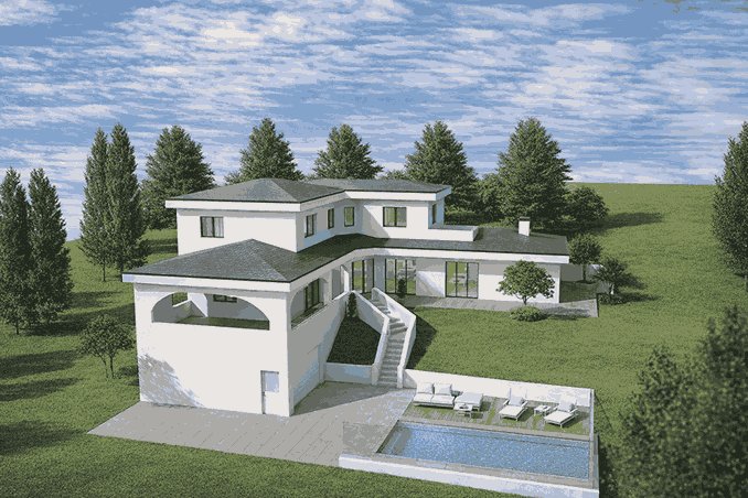 Isolated house