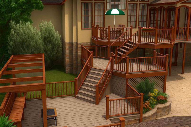 FloorPlan Deck and Patio